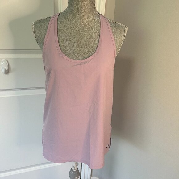 Under Armour Purple Heat Gear Tank Size M EUC - Picture 1 of 2